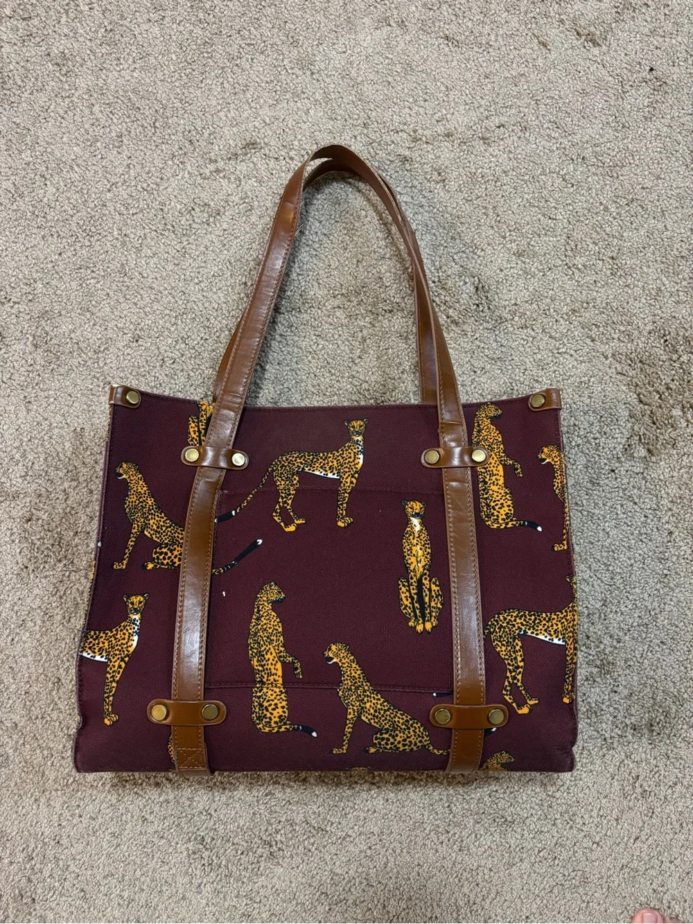 ModCloth Cheetah Tote Bag - Picture 1 of 5
